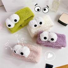 1入組卡通浴室髮帶米色浴室髮帶