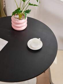 Mantel impermeable de 1 pieza unicolor anti-aceite de lujo ligero para mesa de comedor y café, tapete para escritorio redondo a prueba de polvo sin necesidad de lavar, cubierta de mesa del hogar