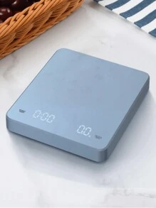 1 pieza de báscula electrónica para café con múltiples unidades de conversión, pantalla LED HD, báscula de cocina para hornear, báscula para pesar granos de café, con función de tiempo, alta precisión, apta para uso doméstico en alimentos, té y materiales medicinales [Venta de cocina de Año Nuevo]
