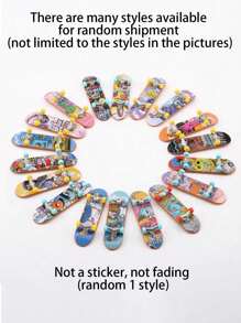 迷你手指滑板 - 新奇玩具 - 缓解压力创意模拟 - 可培养运动技能 - 适合/圣诞礼物