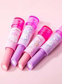 Sanrio Officially Licensed Charming Lip Balm-Shaped Erasers | Delightfully Cute & Quirky Designs | Set Of 2 | Effortless, Smudge-Free Erasing | Perfect For Students, Artists, And Stationery Back To School