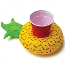 1pc Fruit Watermelon Lemon Pineapple Cup Holder Inflatable Water Coaster Floating Drink Cup Holder - Multicolor - View 6