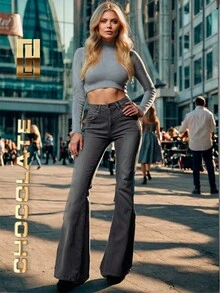 CHOCOLATE BY MINIMAGE Chocolate Jeans Push Up Cargo New New - Grey - View 2