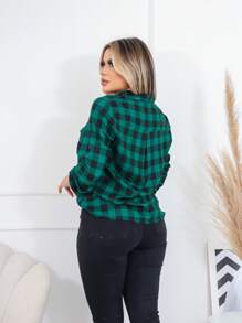 Women Blouses - 綠色 - 查看 4