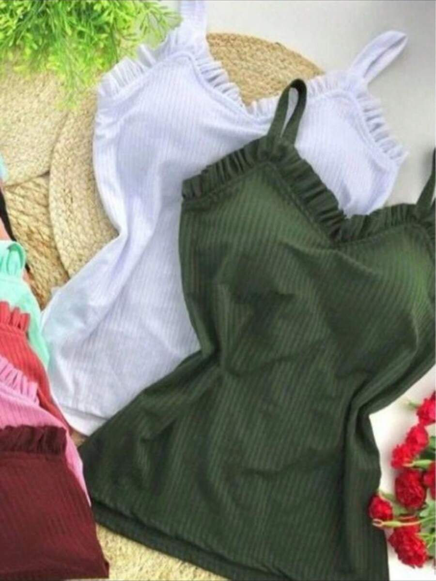 Women Tank Tops & Camis - màu xanh lá - Xem 1