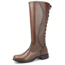 Women Mid-Calf Boots - Café integral - Ver 2