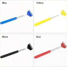 1pc Retractable Metal Back Scratcher - 27 Inches Long, Portable, Relieves Itchiness - Black - View 11