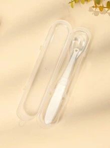 Baby Silicone Spoon Children Training Spoon All Silicone Soft Tip Baby Silicone Spoon Food Meal Spoon Silicone Learning Spoon - White - View 7