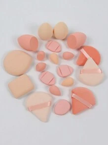 Bộ 20 miếng mút trang điểm, bao gồm 2 miếng mút trang điểm, 4 bông phấn, 4 miếng mút trang điểm, 6 miếng mút trang điểm mini, 4 miếng mút trang điểm mini. Được làm từ chất liệu nhung mềm mại, được thiết kế để tạo khối, tán phấn mắt và khóe mắt. Thích hợp cho mỹ phẩm dạng lỏng, dạng kem và dạng bột. Không chứa latex, có thể sử dụng ướt hoặc khô để có lớp trang điểm hoàn hảo. Phù hợp với mọi loại da., Giá rẻ, Quà tặng tất, Trang điểm, Dụng cụ trang điểm, Đồ giá rẻ, Quà tặng, Quà tặng cho phụ nữ, Quà tặng Giáng sinh - Nhiều màu - Xem 3