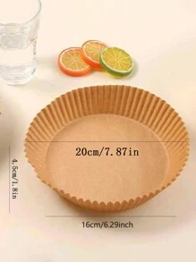 25/50/100 piezas de Papel de revestimiento de freidora de aire desechable, forro de papel para freidoras de aire, cesta de papel, sartén para hornear, accesorios para horno, herramientas para hornear, utensilios de cocina, accesorios de cocina. Forros de papel para freidoras de aire, Papel para freidora, Freidora de aire