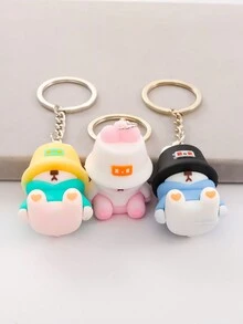 3 cái/bộ Phim hoạt hình sáng tạo Đang ngủ Ngư dân Thiết kế Gấu Dễ thương PVC Móc chìa khóa - Lý tưởng Đối với Cá nhân hóa Cái túi , Ô tô/xe hơi Móc chìa khóa , Qủa tặng - Nhiều màu - Xem 2