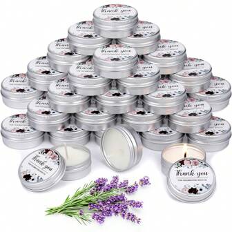 1/10/20 件婚礼蜡烛礼物婚礼回礼薰衣草香味大豆蜡烛香薰蜡烛回礼新娘送礼会乡村婚礼派对宾客新娘、优雅花朵、蓝色花朵、坠入爱河、向日葵、绿叶万圣节、幽灵、秋天、节日、假期圣诞节、冬季、假期、节日、房间装饰、礼物