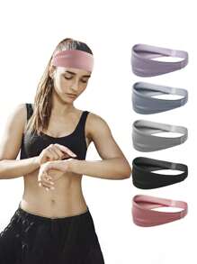 1pc Sporty Sweat-Absorbing Headband For Running, Fitness And Basketball, Unisex Spring/Summer,Gym