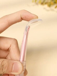 Baby Silicone Spoon Children Training Spoon, All-Silicone Soft Key Baby Silicone Spoon Food Spoon, Silicone Learning Spoon - Red - View 5