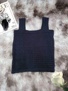 Women Knit Tops - 黑色 - 查看 1