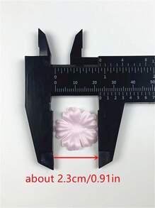 200 piezas de apliques de flores 3D de 2,3cm de ancho para vestidos de boda y accesorios de bricolaje - 64# - Ver 2