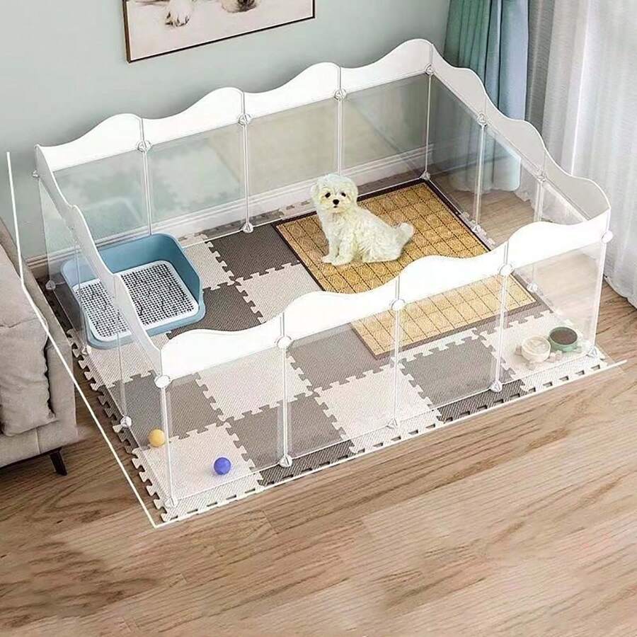 Pet Indoor Fence For Small Dogs Teddy, Free Combination Home Isolation Enclosure Dog Cage