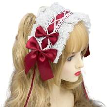 1pc Women Cute Hairband With Multi-Colored Bowknot Decor For Daily Wear (With Back Clip For Fixing) Halloween Valentine's Day - Multicolor - View 17