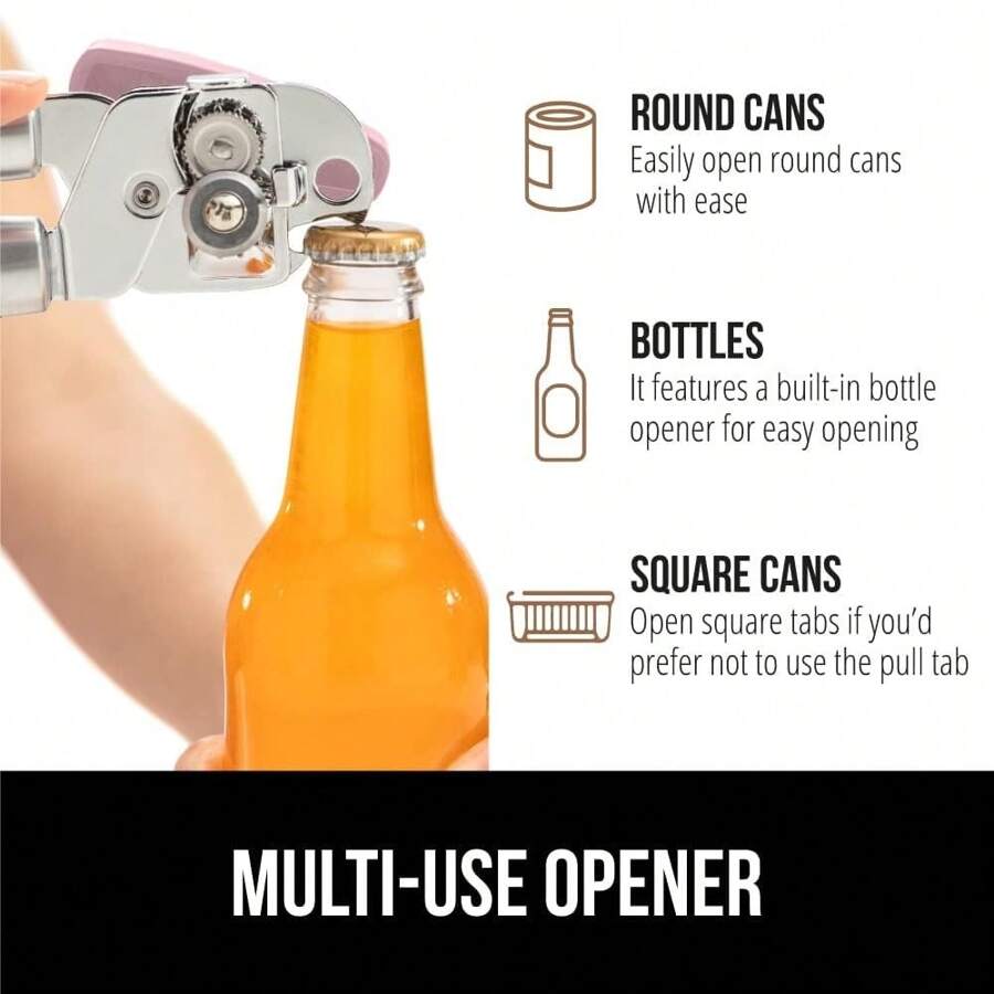 Heavy Duty Stainless Steel Smooth Edge Manual Hand Held Can Opener With