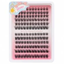 144 Clusters Mixed False Eyelash Extension Kit, 10-16mm Natural Looking Eyelash Clusters, DIY Home Use - C - View 5