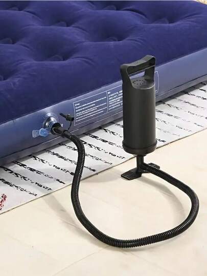 1 pezzo Pompa manuale portatile, con tre tipi di connettori per valvole di diametro diverso, adatta per letti gonfiabili, anelli da nuoto, piscine, giocattoli, palloncini e barche