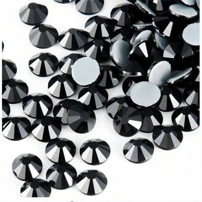 SS0-SS50 1mm-10mm Crystal Color Hot Fix Rhinestone Glitter Flat Back Crystal Strass Iron On Rhinestones Used For Clothing Fabric Dress Bag Shoe Decoration Summer, School