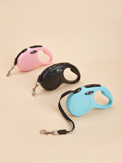 1pc 3m/5m Rastreador Automático Retrátil Para Animais de Estimação Adequado Para Cães Médios e Pequenos