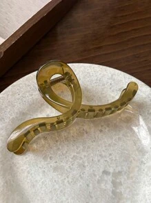 4 kẹp tóc nhựa sáng bóng màu đen, xám, xanh lá cây và nâu cỡ lớn dễ sử dụng cho nữ, thời trang và đa năng, phong cách tối giản cao cấp, thích hợp cho đi chơi hàng ngày, đi làm, tiệc tùng, thường ngày, kỳ nghỉ, rửa mặt, tắm rửa, trang điểm và phối quần áo, phụ kiện tóc và kẹp tóc - Nhiều màu - Xem 9