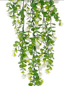 1 Bó hoa giả trang trí, Bó hoa giả tự làm mô phỏng chân thực, Chống tia UV, Trang trí bàn ăn sân vườn nhà, phòng khách cho tiệc cưới, Đồ trang trí trung tâm ngày lễ tình nhân mùa xuân hè, Ngày lễ tình nhân, Quà tặng sinh nhật, Tốt nghiệp, Cây giả - trắng - Xem 6