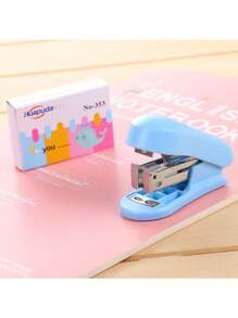 Single Unit Mini Stapler Set/Small Portable Book Binder With Staples/Students Cartoon Bookbinding Machine/Cute Stationery/Great For Holiday Gifts - Multicolor - View 11