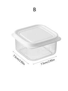 1pc Freezer Meat Separator Box With Grids, Storage Container For Rice, Onion, Garlic, Ginger In Kitchen - Multicolor - View 9