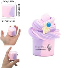 70ml Slime de astronauta de mantequilla con arcoíris, slime negro, slime esponjoso de mantequilla, slime, kit de slime, arcilla - Multicolor - Ver 12