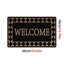 1pc Bathroom Mat, Household Mat, Kitchen, Living Room, Bathroom Universal Mat, Personalized Text Mat, Geometric Shape Mat Home Bathroom Decor Bath Rug Floor Carpet Outdoor Rug Door Mat Fall Decor Bathroom Accessories Back To School Entryway Decor - Multicolor - View 9