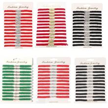 12 Stücke mexikanische Jungfrau Maria Armbänder, Tadeo-Armband, katholisch, grün, schwarz, rot, handgefertigt, Seil-Armband, Heiliger Judas, Armband Geschenk für Männer Frauen Jungen