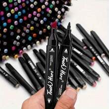 262色、204色、168色美術標記雙頭繪圖筆,適用於藝術家、成人、兒童繪畫、素描、上色、突顯、插圖、動畫設計 - 262色[贈插筆盒] - 查看 5