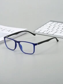 1 Pair, 2 Pairs, 4 Pairs Of Classic Square Clear Lens Glasses For Men, Simple And Elegant Design, Suitable For Daily Life And Office Use - Clear - View 4