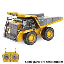 Excavatrice télécommandée 2,4 GHz 11 canaux - Bulldozer RC, camion à benne basculante en alliage avec lumière et son - Cadeaux d'anniversaire et de Noël (certaines pièces sont envoyées au hasard)