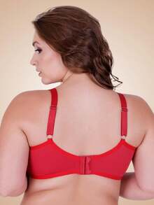 Plus Size Bras & Bralettes - 紅色 - 查看 2