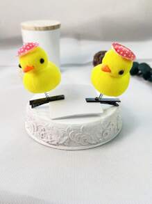 2pcs/Set Fashionable Cartoon Small Yellow Duck Hair Clips, Suitable For Men & Women, Fashion Hair Accessories, Party Gift, Sunflower Spring Hair Clips, Cute Floral ,School Stuff, College, Vacation Outfits Woman, Head Accessories - Multicolor - View 6