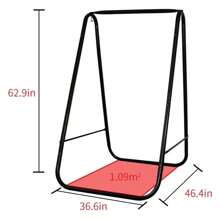 Hammock Chair Stand,Include Large Hanging Indoor Swing,MAX Load 500 LBS, Heavy-Duty Steel Hammock Stand For Indoor OutdoorGrey