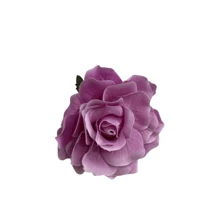 1 Peça Grampo de Cabelo Tipo Garra com Flor de Rosa de Cor Sólida, Acessórios Escolares