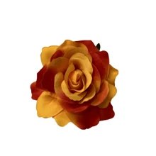 1 Peça Grampo de Cabelo Tipo Garra com Flor de Rosa de Cor Sólida, Acessórios Escolares