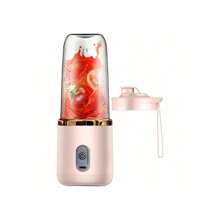 1pc Rechargeable Portable Blenders For Shakes And Fruit Juicer USB Rechargeable Blenders With 6 Blades Handheld Blenders For Sports Travel And Outdoors Portable Blenders