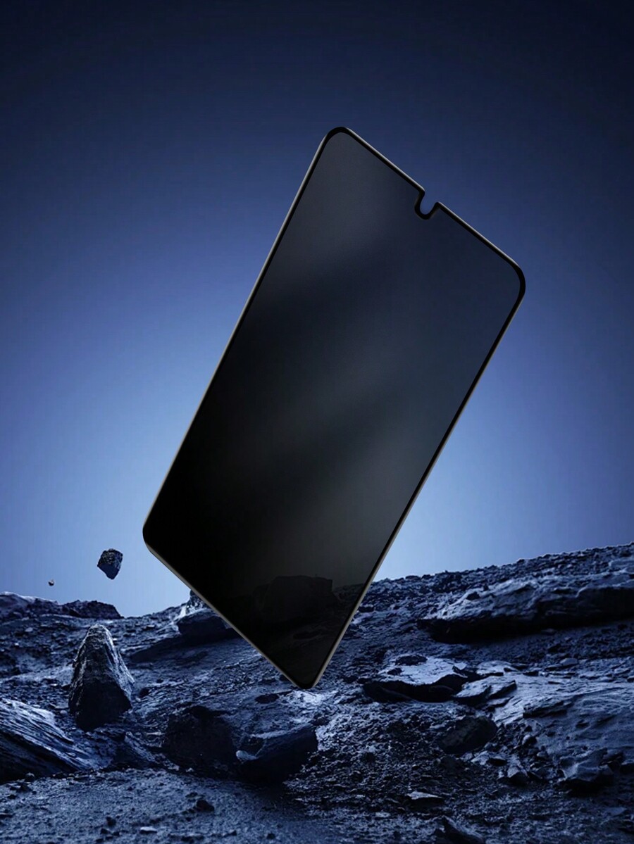 2pcs AntiSpy Tempered Glass Screen Protector With Silkscreen Black