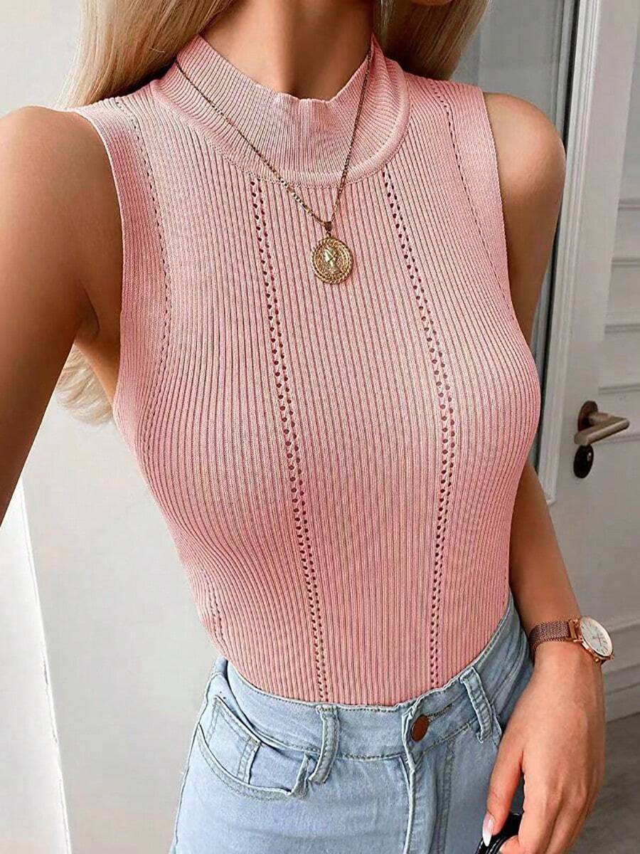 Women Tank Tops & Camis - 粉色 - 查看 1