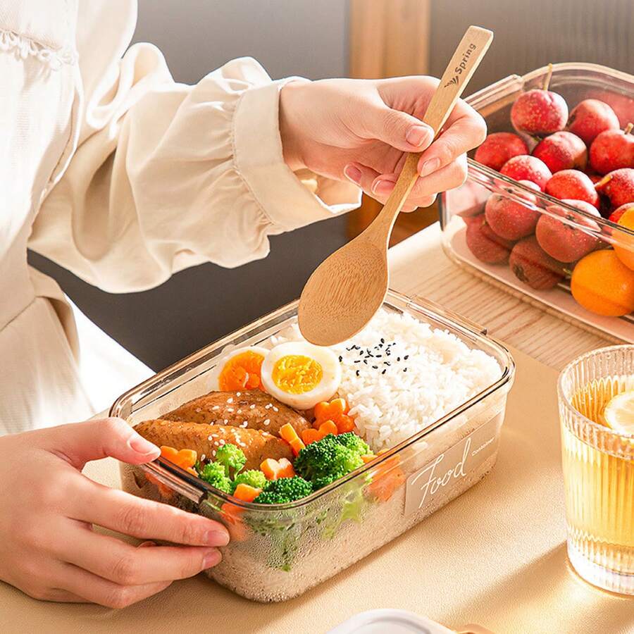 1入組真空密封保鮮盒，帶有過濾網的多功能排水保鮮盒，真空密封容器可存放各種食物，防漏食品容器，家居廚房用品