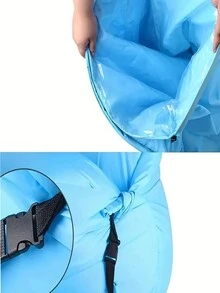 1 PC Relax In Comfort: Inflatable Lounger Air Sofa Hammock.Portable, Waterproof & Leakproof - Perfect For Backyard, Beach,Camping & More! Camping Stuff - Orange - View 10