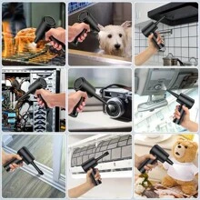 Nén Không khí Khăn lau bụi Điện lực Có thể sạc lại Không dây Không khí Không khí Đối với Làm sạch Máy tính Bàn phím Máy chụp hình Ô tô/xe hơi - màu đen - Xem 3