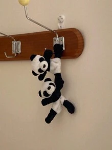 Imã de Geladeira de Tecido Fofo de Panda, Imã de Animal de Pelúcia Criativo para Espelhos de Bicicleta, Bolsas, Decorações, Melhores Presentes