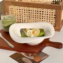 1pc Ceramic Petal Bowl: Salad Bowl, Pasta Bowl, Cereal Bowl, Smoothie Bowl, Dessert Bowl. Suitable For Hotel, Restaurant And Home Use - Great For Salad, Soup, Dinner, Side Dish, Noodle And Spaghetti.Christmas Gift - 8 inches - View 7
